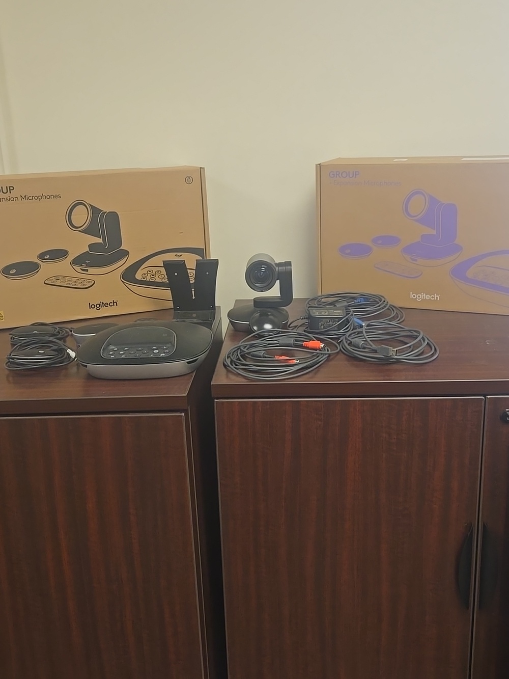 Logitech Video Conference Camera and Speakerphone Plus Expansion Mics - Black